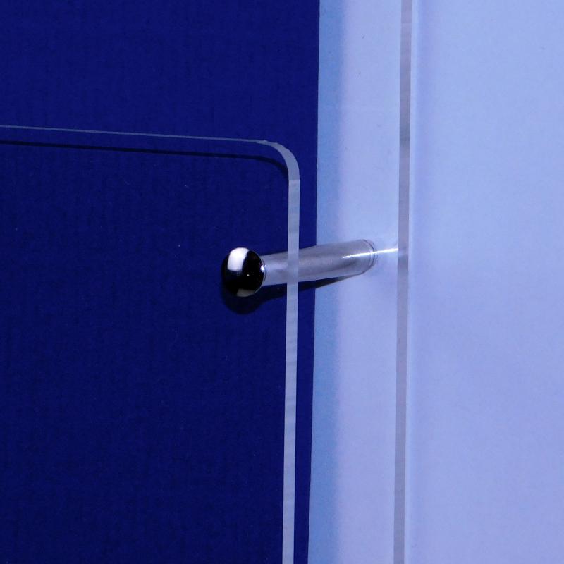 Wand-Prospekthalter DIN A6 Hochformat  Fülltiefe 23mm